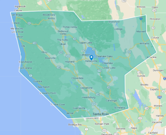 Service Area Map